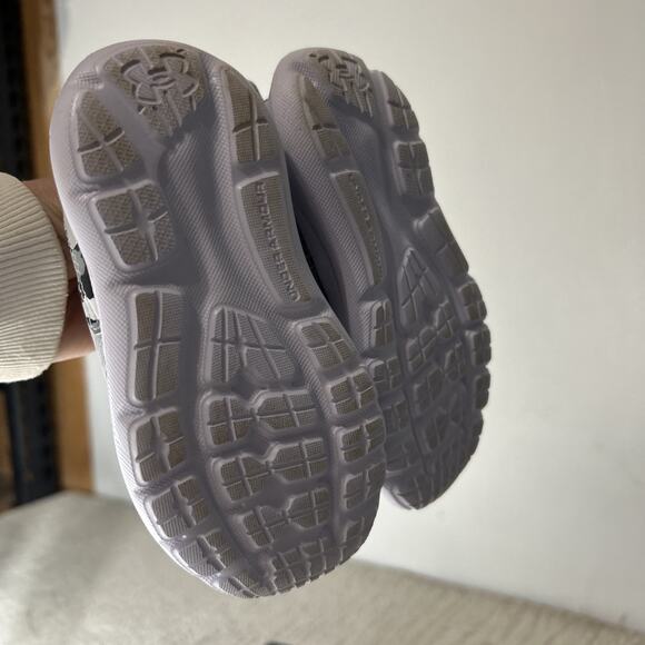 Under Armour BINF Surge 3 Slip PRINT - Boys 5 Toddler Grey Slip on Medium New - Picture 6 of 6